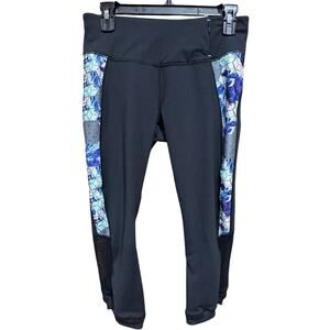 Calia By Carrie Underwood Womens Leggings Pants Medium Gray Blue Mesh Athleisure